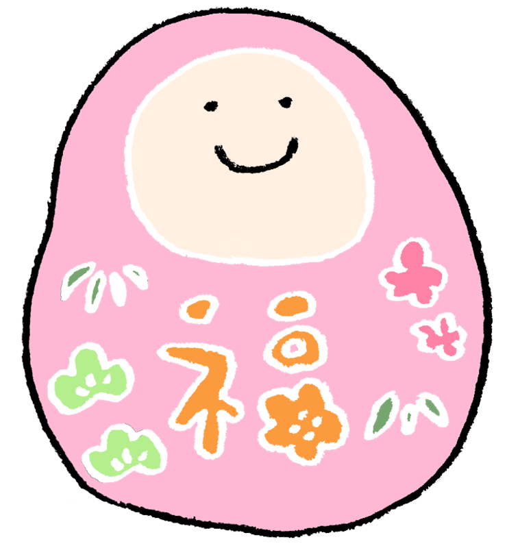 だるま イラスト 手書き詳細 4位