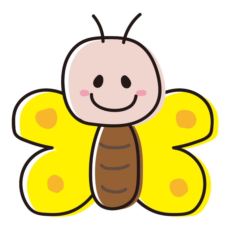 ちょうちょ かわいい イラスト詳細 11位