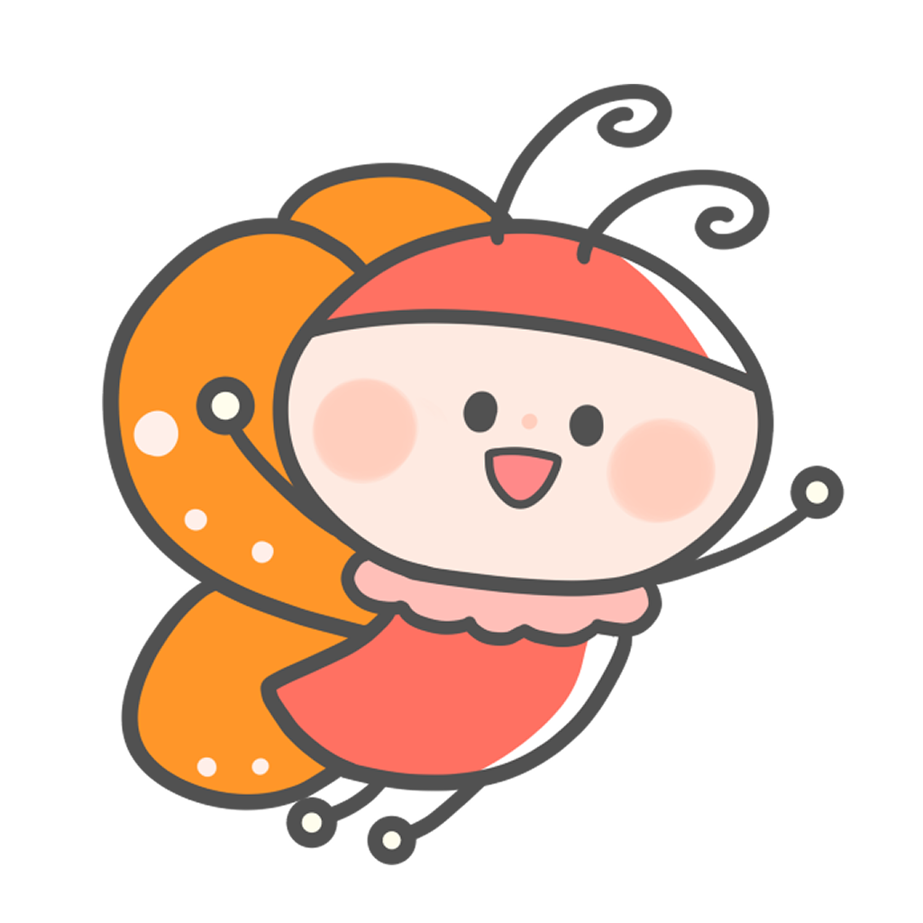 ちょうちょ かわいい イラスト詳細 2位