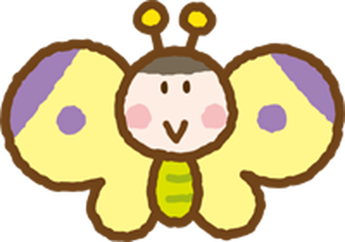 ちょうちょ かわいい イラスト詳細 3位