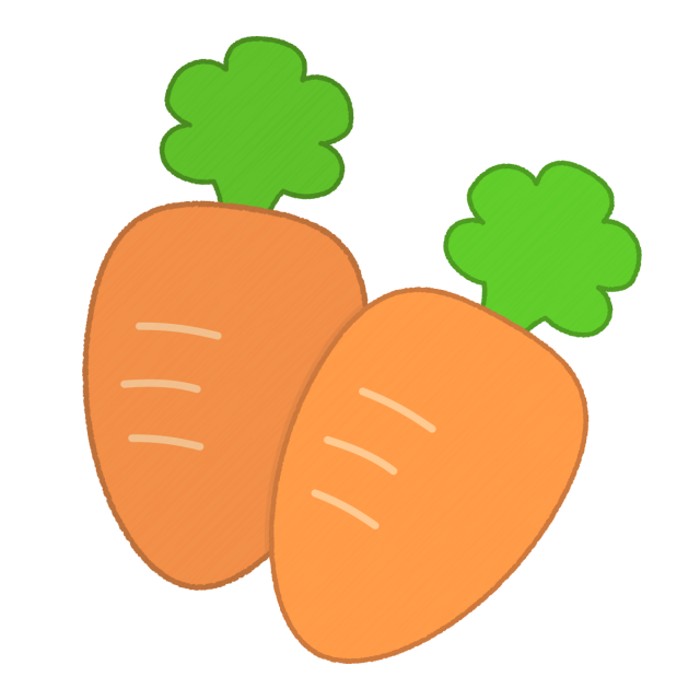 にんじん イラスト かわいい詳細 6位