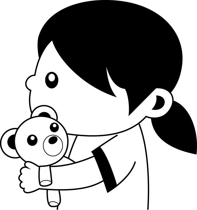 ぬいぐるみ を 持つ イラスト詳細 11位