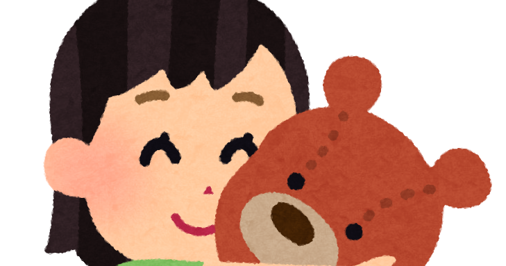 ぬいぐるみ を 持つ イラスト詳細 5位