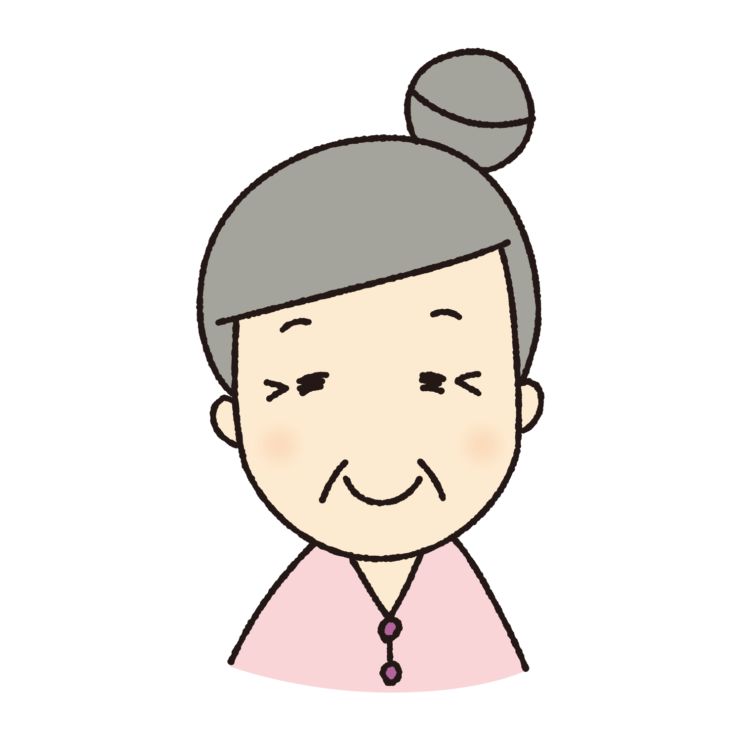 ばあちゃん イラスト詳細 3位