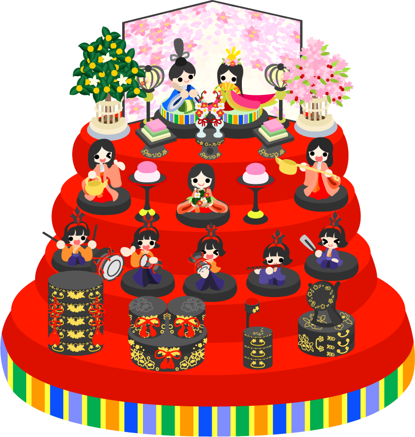 ひな祭り イラスト フリー詳細 7位