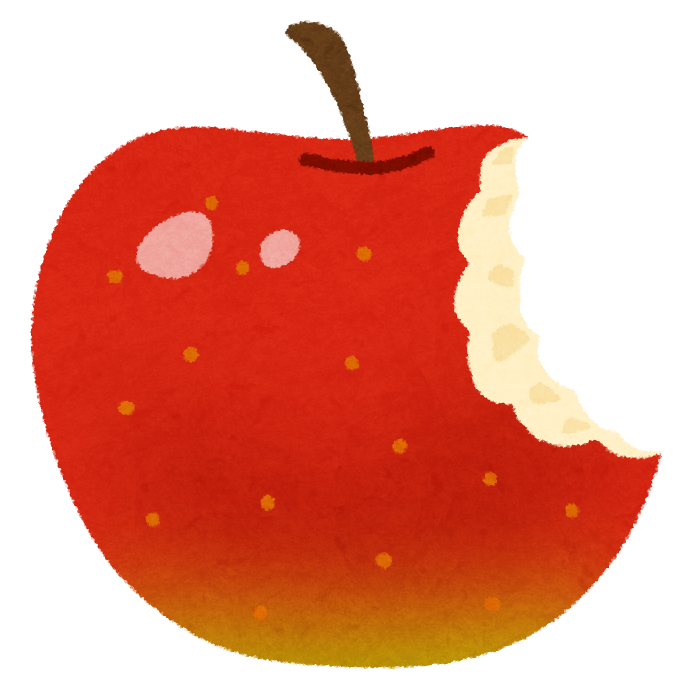 りんご イラスト フリー詳細 6位