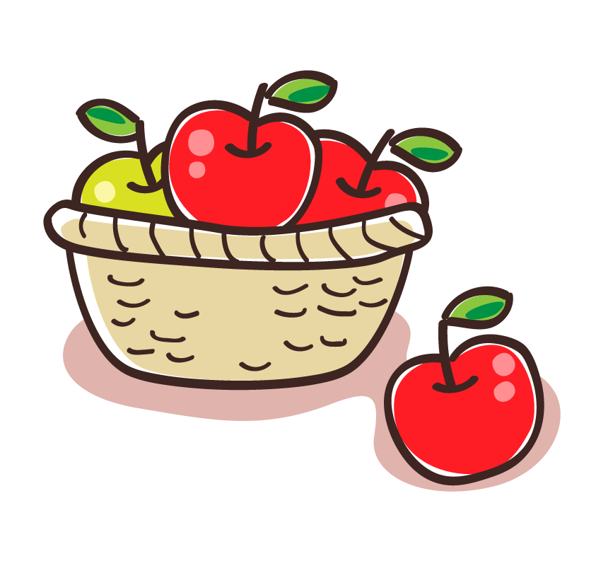 りんご 食べる イラスト詳細 9位
