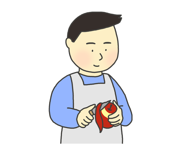 りんご 食べる イラスト詳細 11位