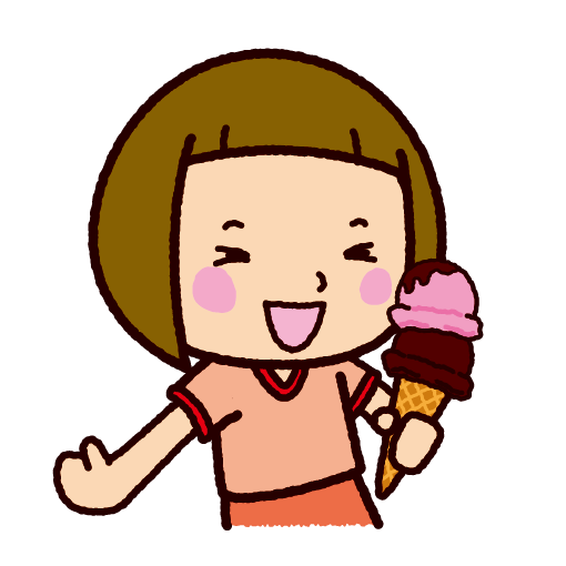 アイス 食べ てる イラスト詳細 2位