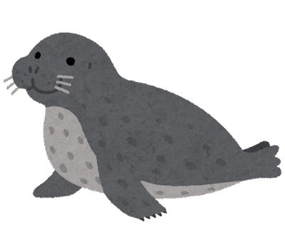 アザラシ かわいい イラスト詳細 8位