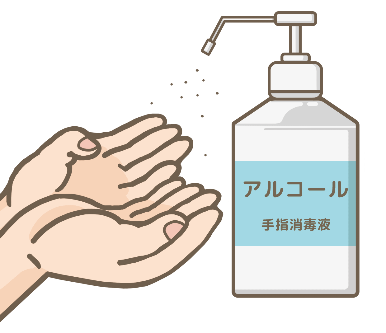 アルコール 消毒 イラスト詳細 2位