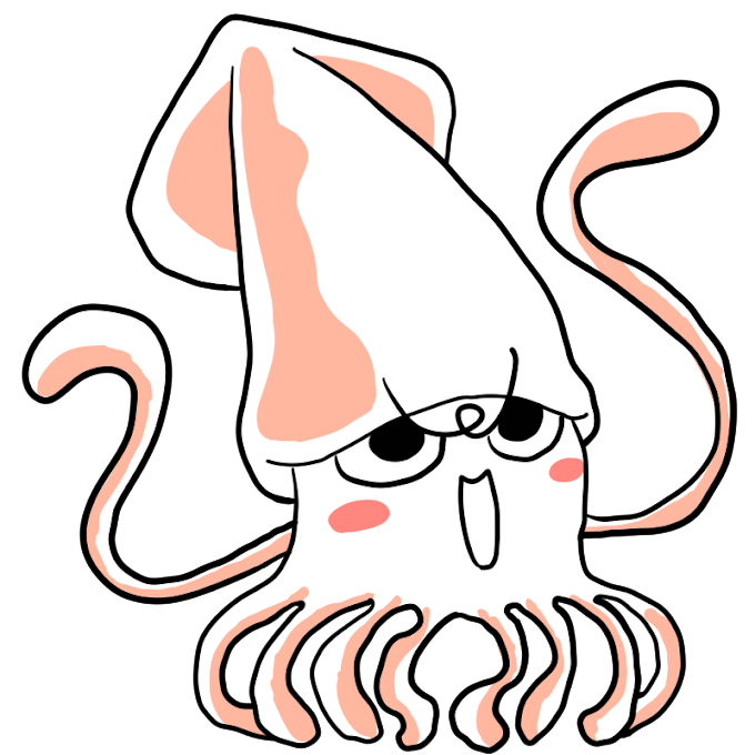 イカ イラスト かわいい詳細 8位