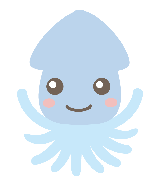 イカ イラスト かわいい詳細 9位