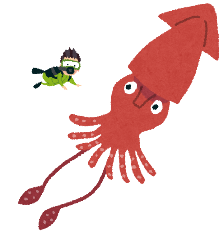 イカ イラスト かわいい詳細 11位
