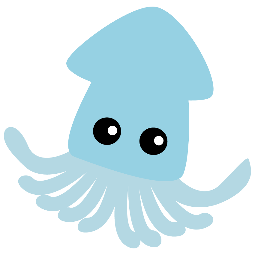 イカ イラスト かわいい詳細 2位