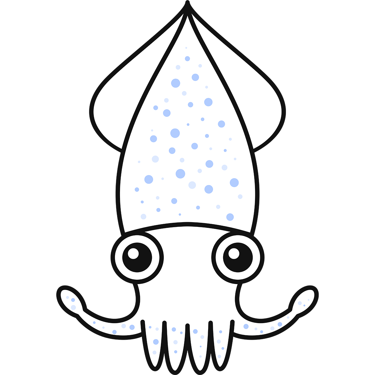 イカ イラスト かわいい詳細 3位