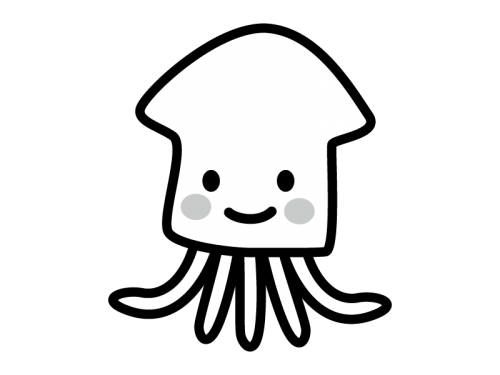 イカ イラスト かわいい詳細 6位