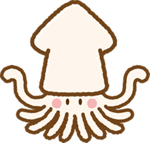 イカ イラスト かわいい詳細 7位
