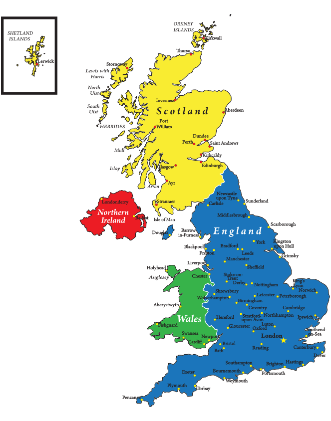 イギリス 地図 イラスト詳細 7位