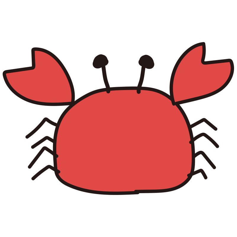 イラスト かに詳細 10位