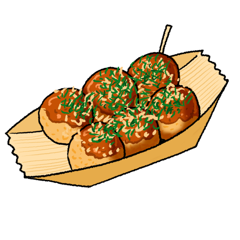 イラスト たこ焼き詳細 3位