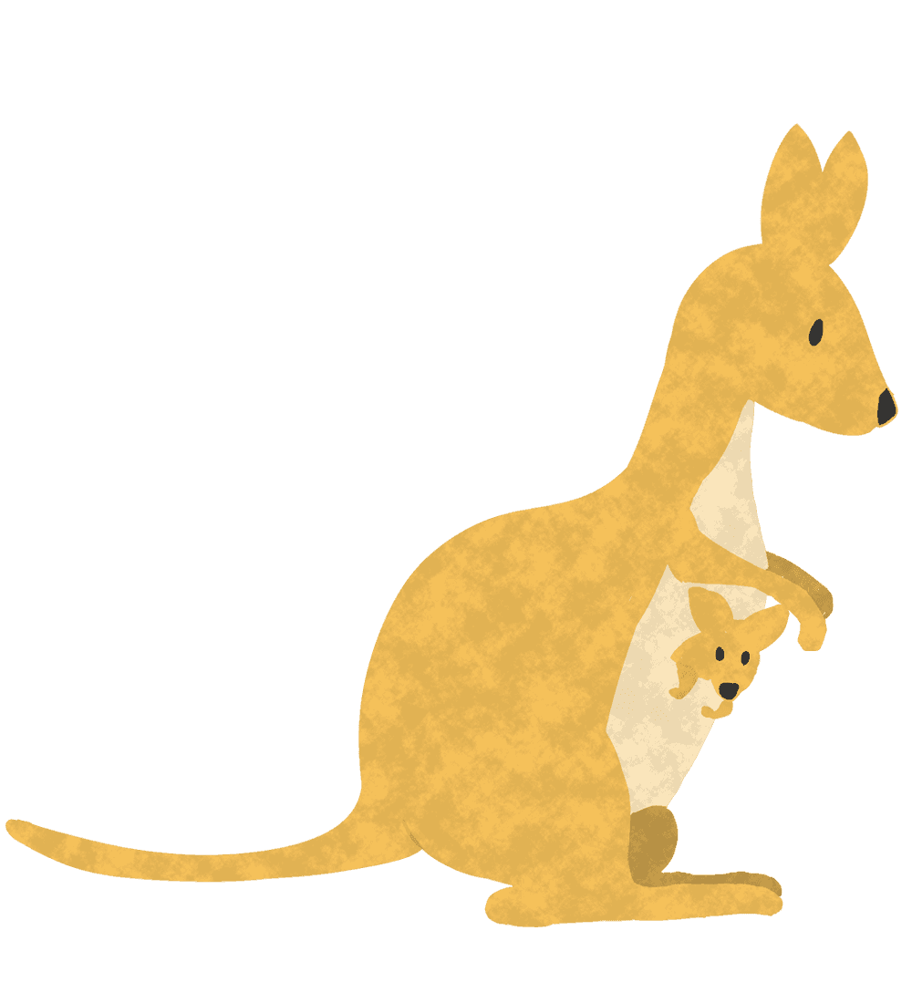 イラスト カンガルー - KibrisPDR