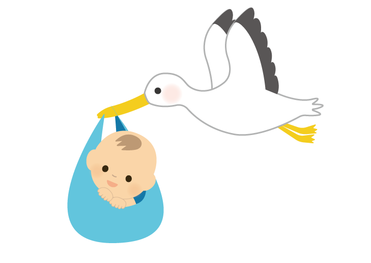 イラスト コウノトリ詳細 2位