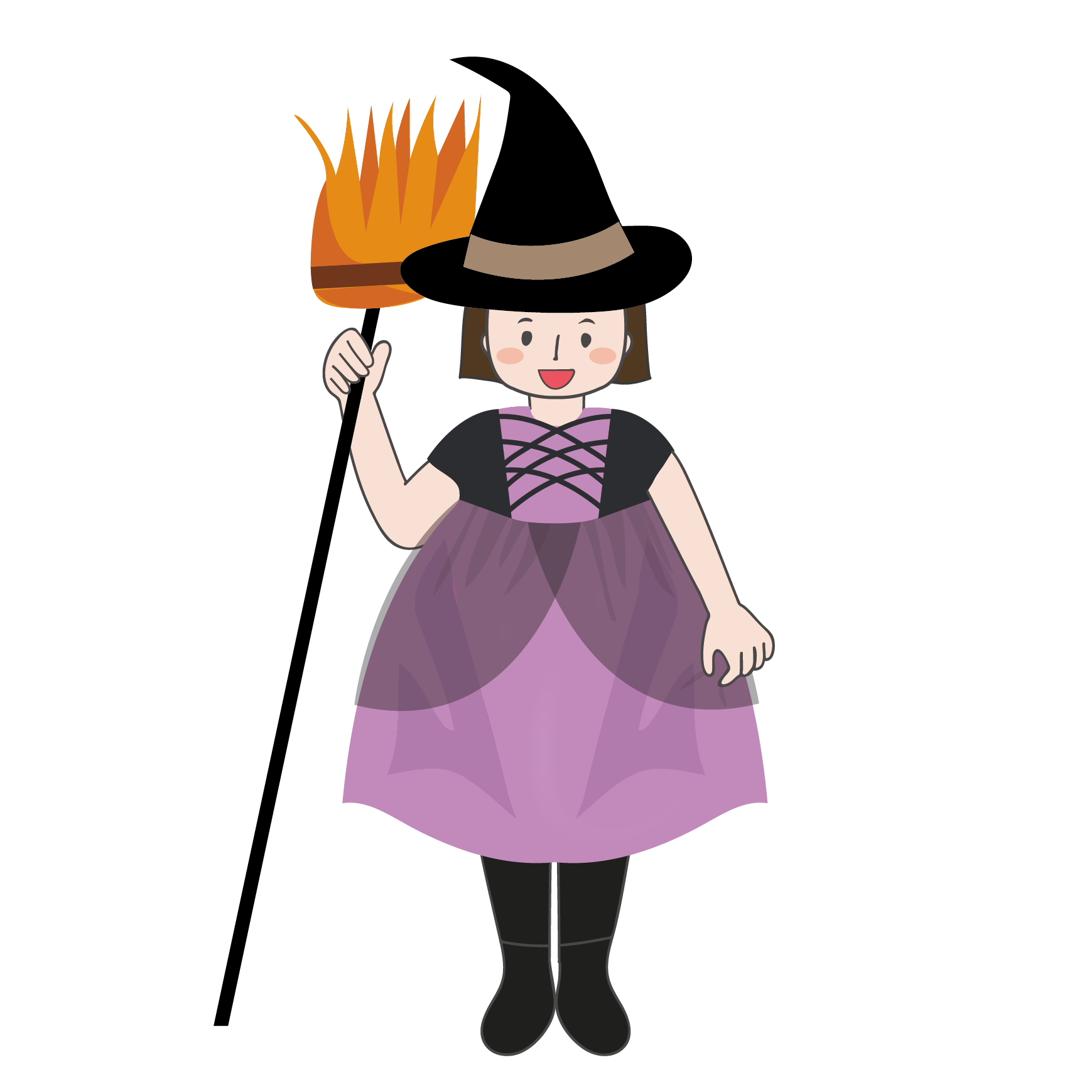 イラスト ハロウィン 魔女詳細 8位