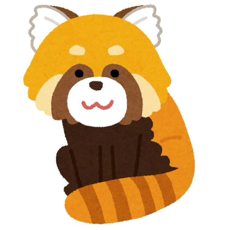 イラスト レッサーパンダ詳細 3位