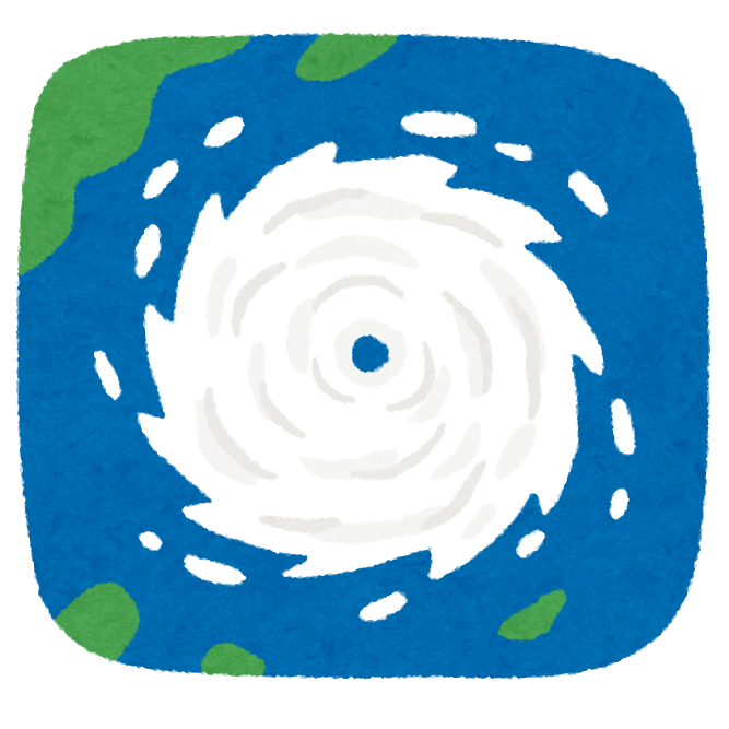 イラスト 台風詳細 6位