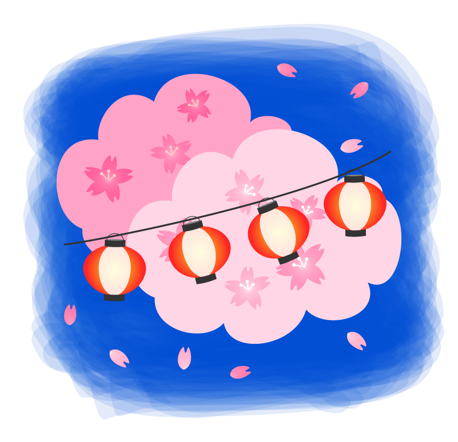 イラスト 夜桜詳細 2位