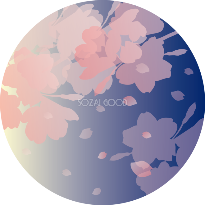 イラスト 夜桜詳細 3位