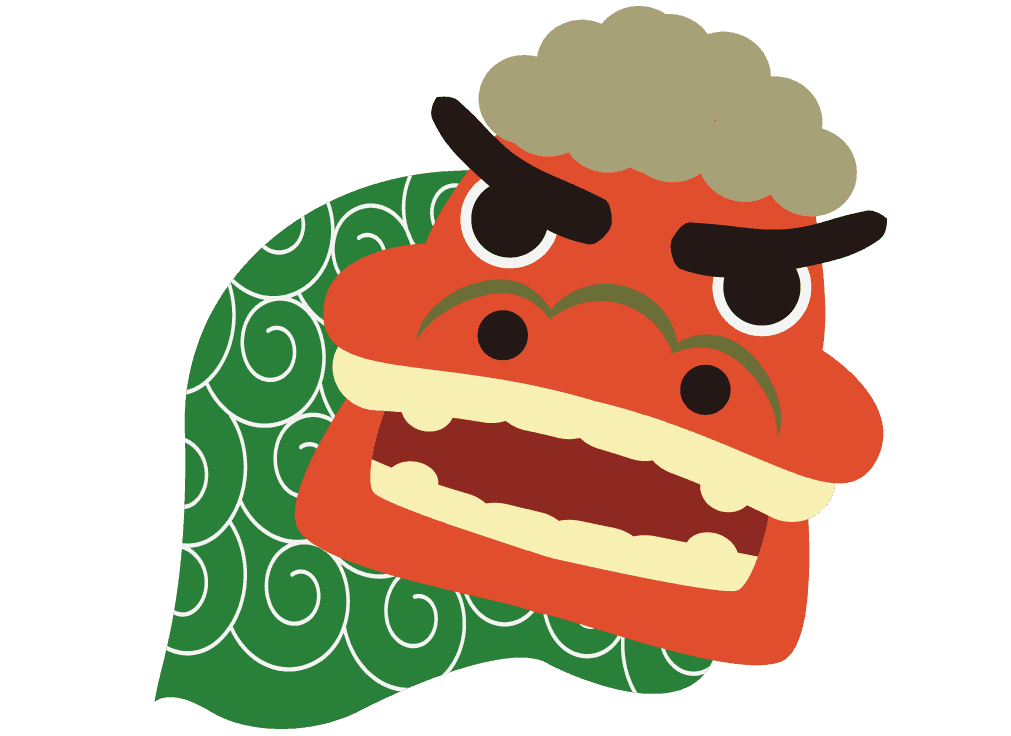 イラスト 獅子舞詳細 9位