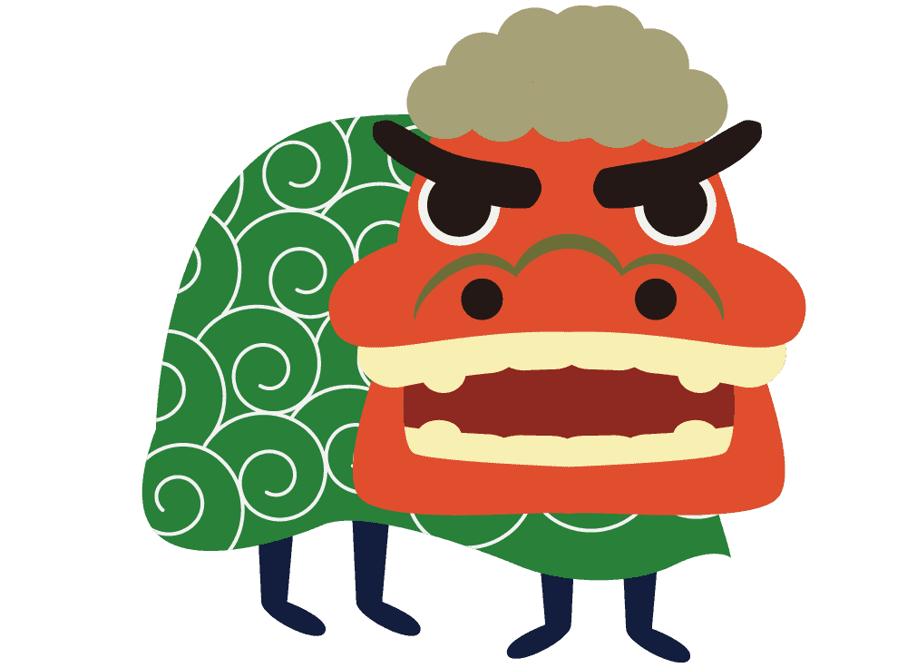 イラスト 獅子舞詳細 4位
