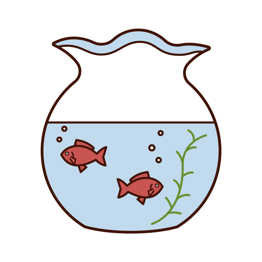 イラスト 金魚鉢詳細 3位