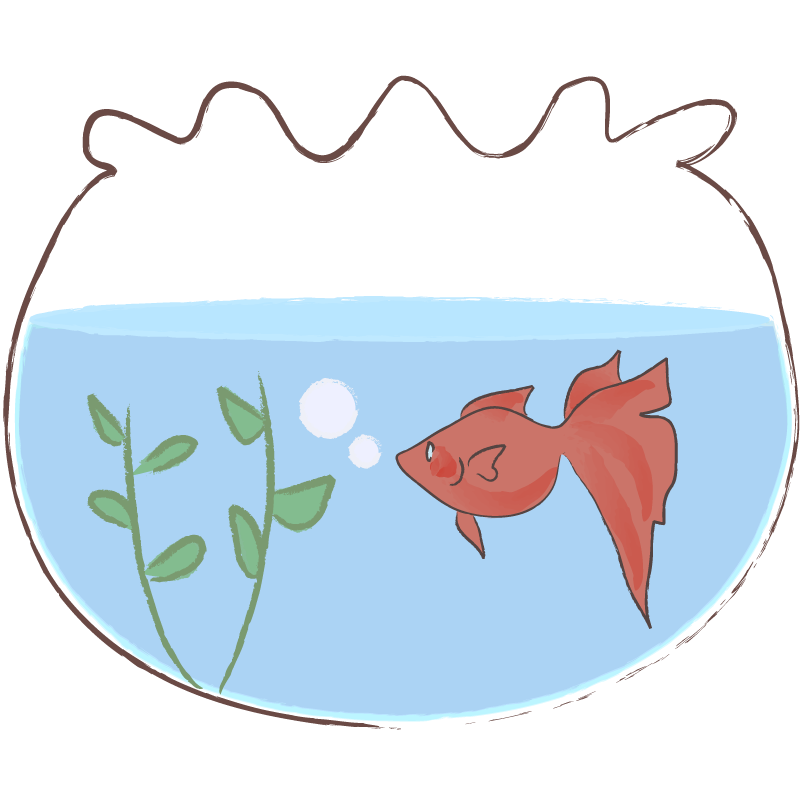 イラスト 金魚鉢詳細 6位