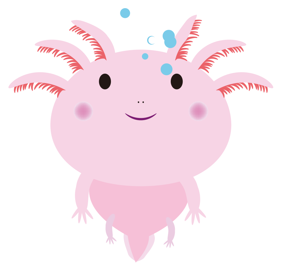 ウーパールーパー イラスト かわいい詳細 4位