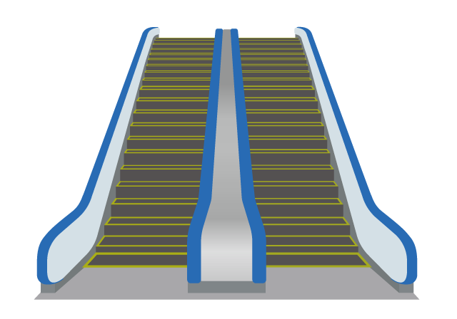 エスカレーター イラスト詳細 2位