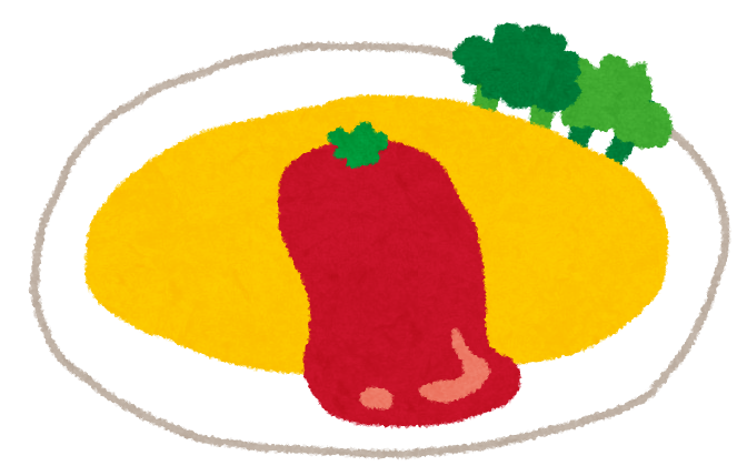 オムライス 可愛い イラスト詳細 3位