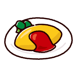 オムライス 可愛い イラスト詳細 8位