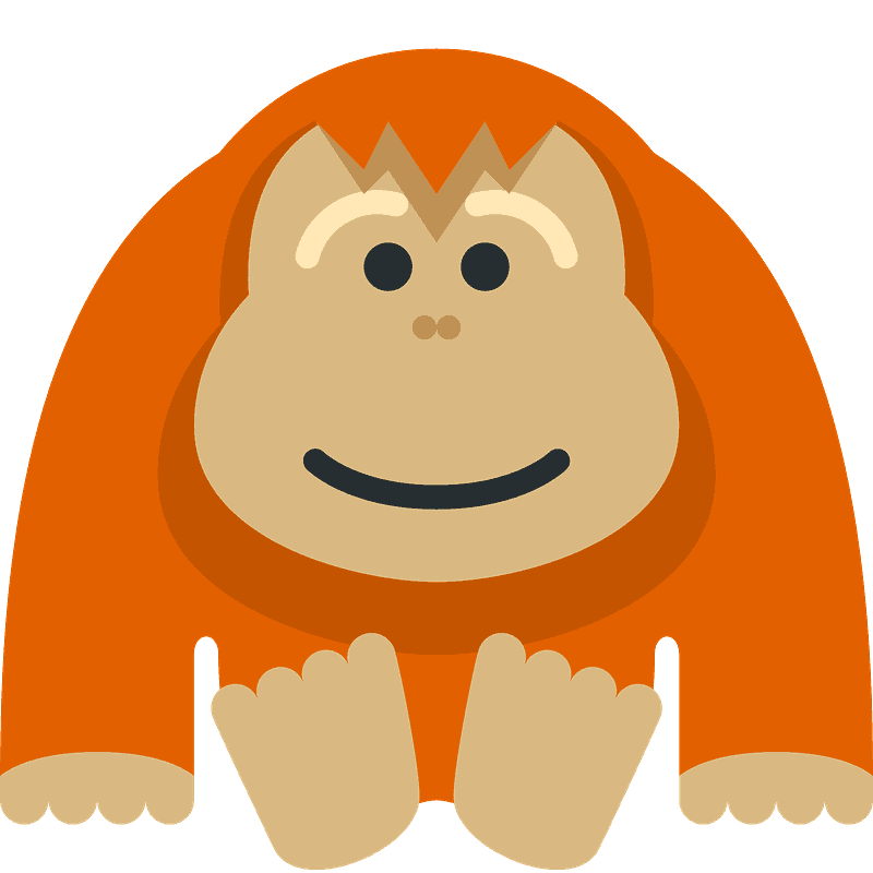 オランウータン イラスト詳細 9位