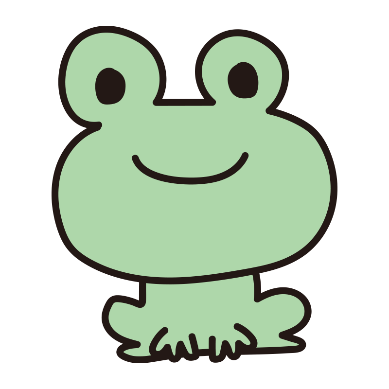 カエル イラスト かわいい フリー詳細 4位