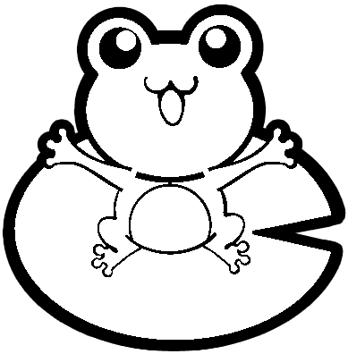 カエル イラスト 白黒詳細 11位