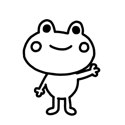 カエル イラスト 白黒詳細 6位