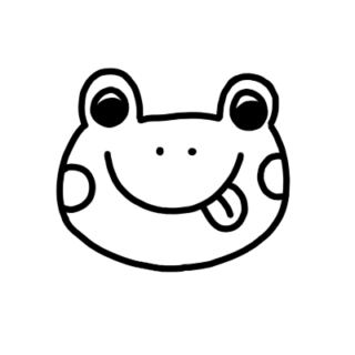 カエル イラスト 白黒詳細 7位
