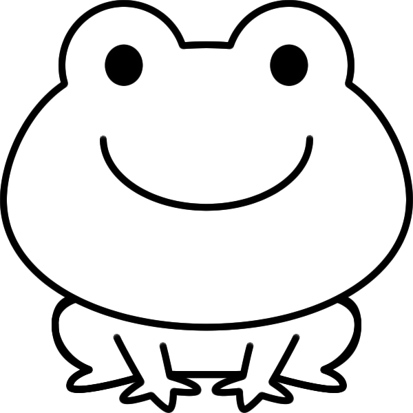カエル イラスト 簡単詳細 6位