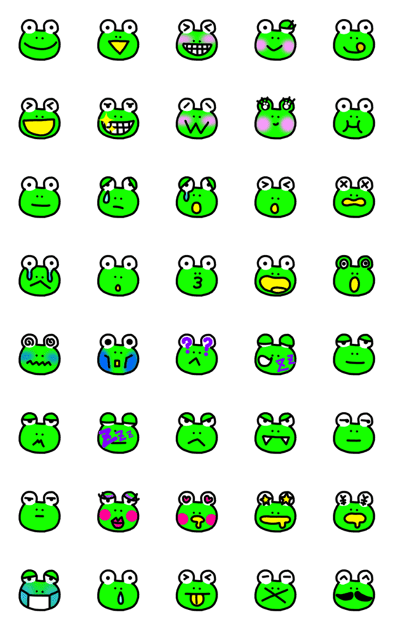 カエル 顔 文字詳細 6位