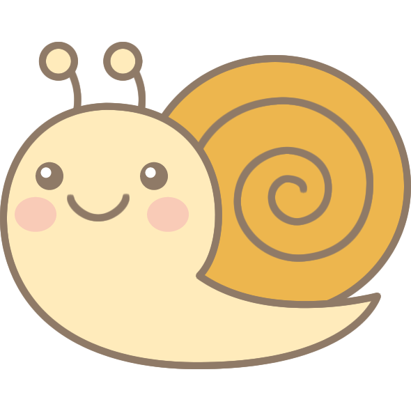 カタツムリ の イラスト詳細 6位