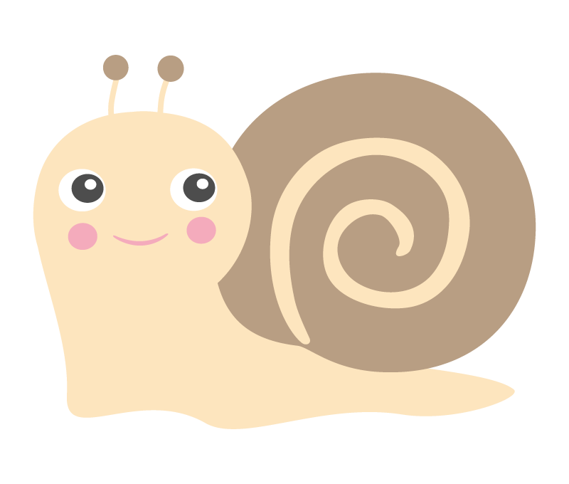 カタツムリ イラスト 無料詳細 7位
