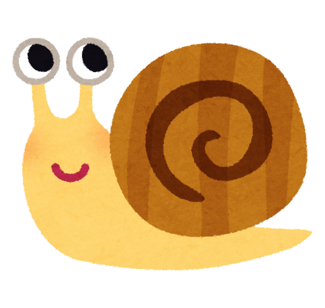 カタツムリ イラスト 無料詳細 2位
